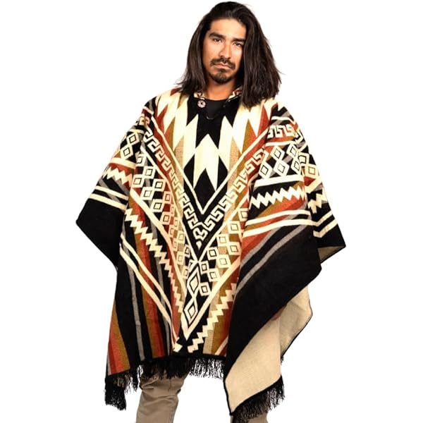 Amazon.com: DAVLINA, Alpaca Wool Poncho Hooded - Lightweight