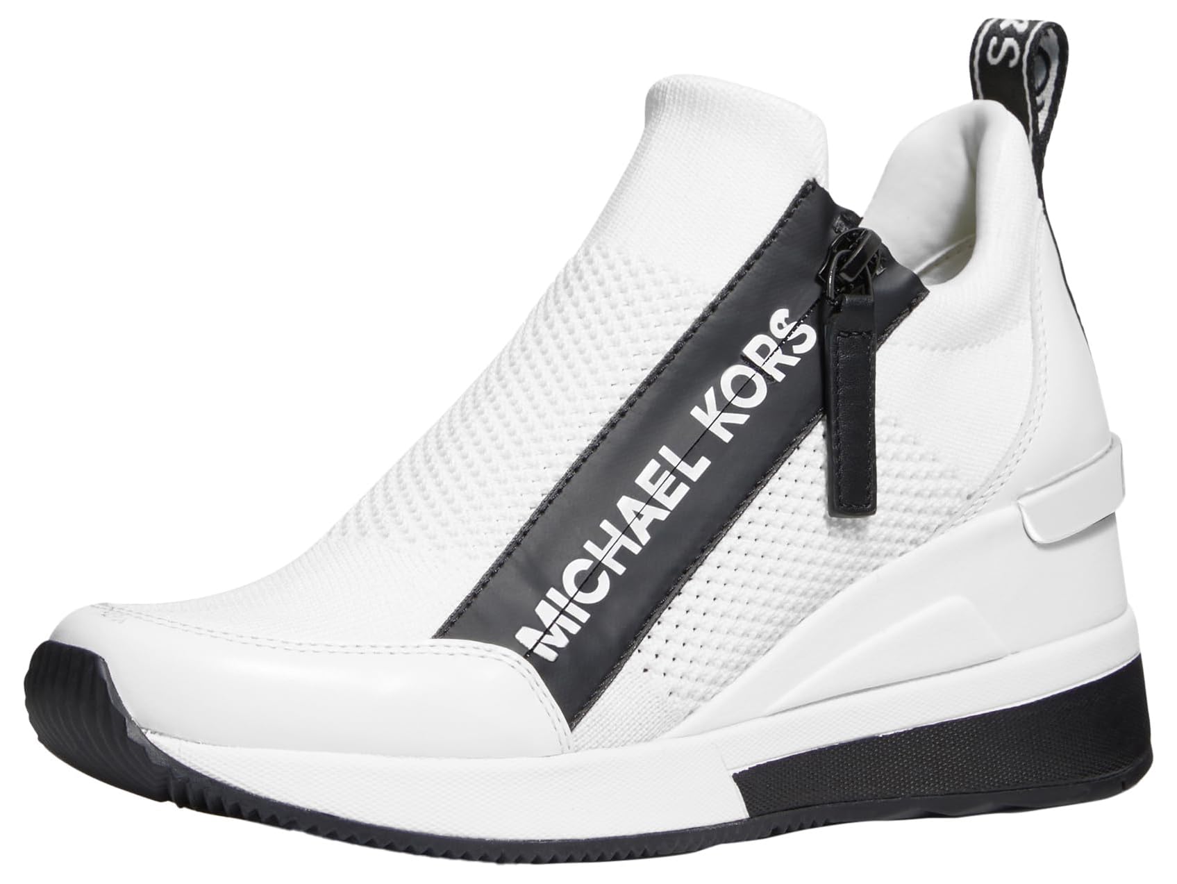 Michael Kors Women’s Willis Wedge Trainer, Optic White, 11