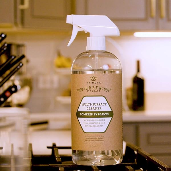 TRINOVA ALL PURPOSE CLEANER 2 PACK 32 OZ BOTTLES – SAFE & EFFECTIVE KITCHEN, BATHROOM & HOME CLEANER – CLEANER SPRAY