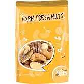 Freshly Roasted Mixed Nuts with Sea Salt (2 Lbs.) - A Delicious Sea Salted Mix of Macadamia Nuts, Cashews, Brazil Nuts, Almonds, Pecans &amp; Walnuts - Farm Fresh Nuts Brand