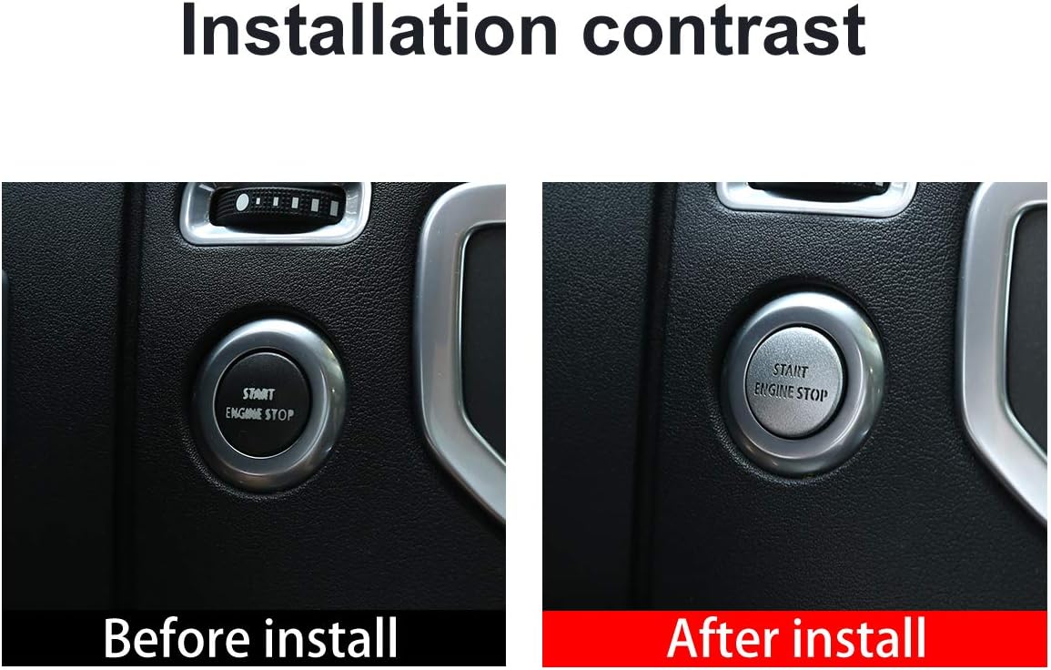 Alloy Car Engine Start Stop Button Cover Sticker For Discovery 4 2010-2016 RangeRover Sport 2010-2013 Interior Accessory - Image 3