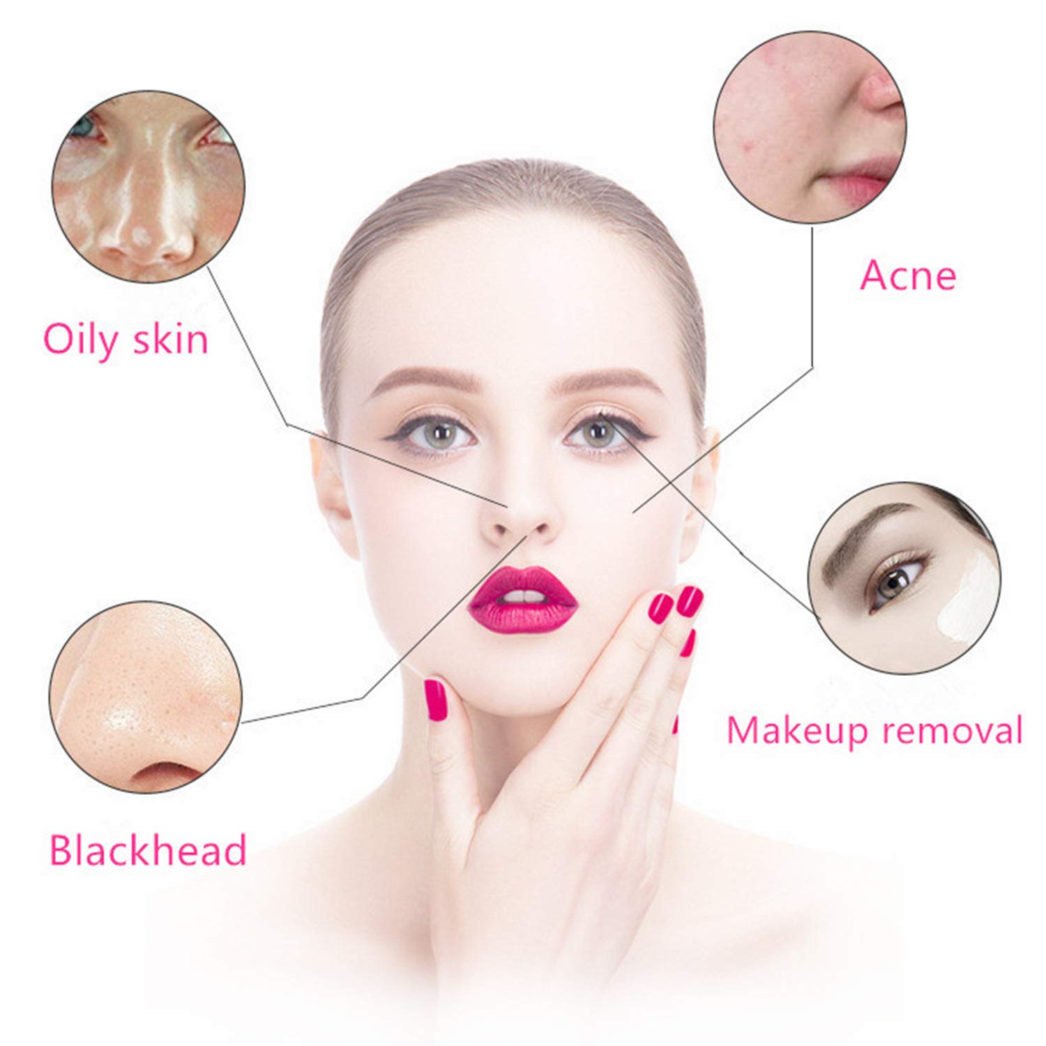 NIUTA Super Soft Silicone Face Scrubber, Manual Facial Cleansing Brushes, Face Massager and Exfoliator for Sensitive, Delicate, Dry Skin: Beauty