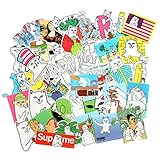 Cool Laptop Stickers Pack Baybuy RipNDip Sticker for Laptop Skateboard Helmet Motorcycle,Bicycle,Skateboard Luggage,Bumper Stickers Hippie Decals Bomb Waterproof (50PCS)