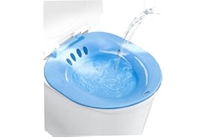 Portable Bidet, Sitz Bath Portable Bidet Toilet Seat Attachment Fits Toilets for Postpartum Wounds Hemorrhoids Perineal Care 