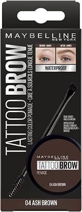 Maybelline Tattoo Brow Longlasting Eyebrow Pomade Ash Brown 24h Waterproof view 4