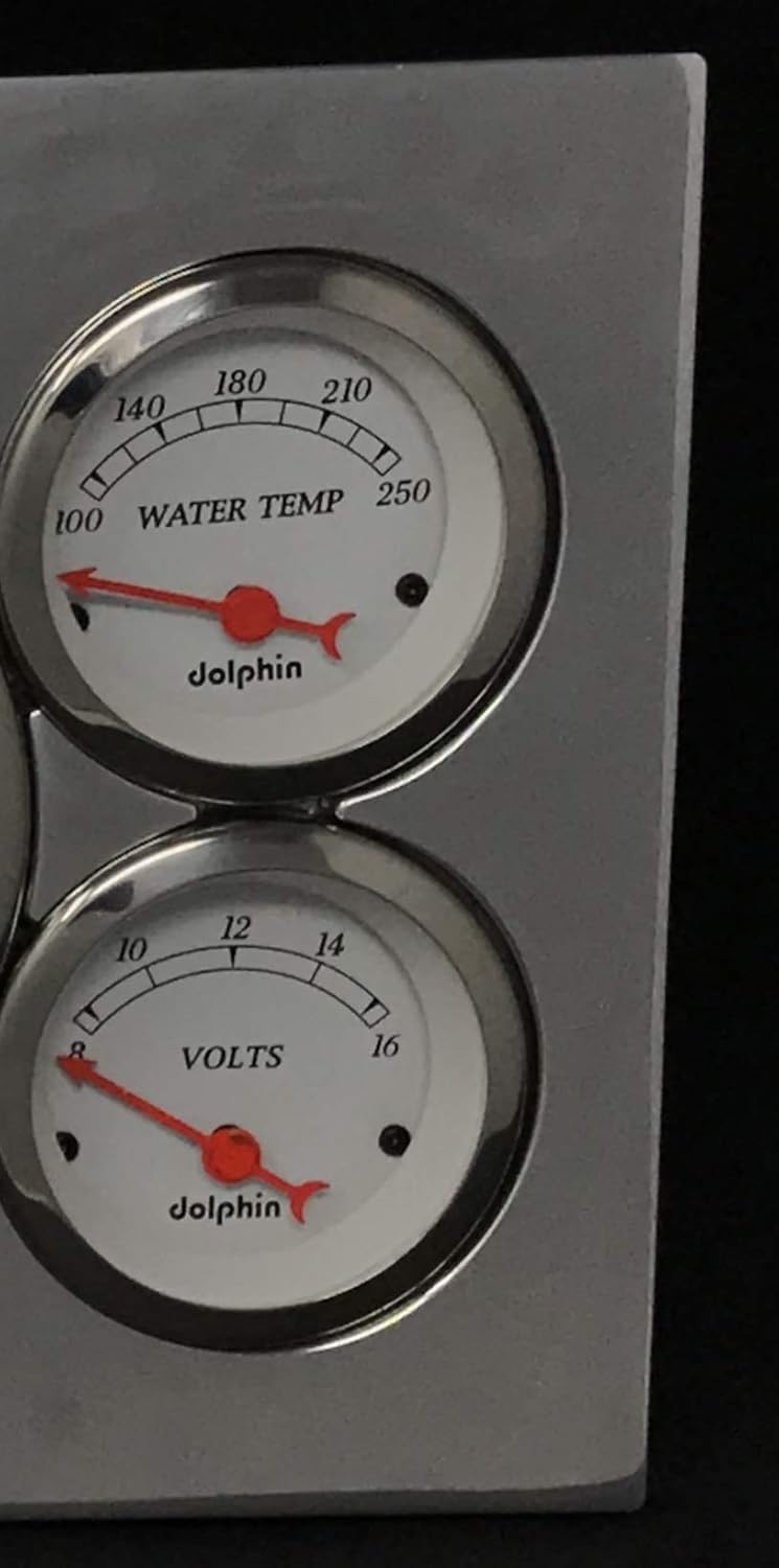 aftermarket instrument cluster ford f350 on Amazon Com Dolphin Gauges Compatible With 1973 1979 Ford Truck 6 Gauge Dash Cluster Panel Set Mechanical White Automotive