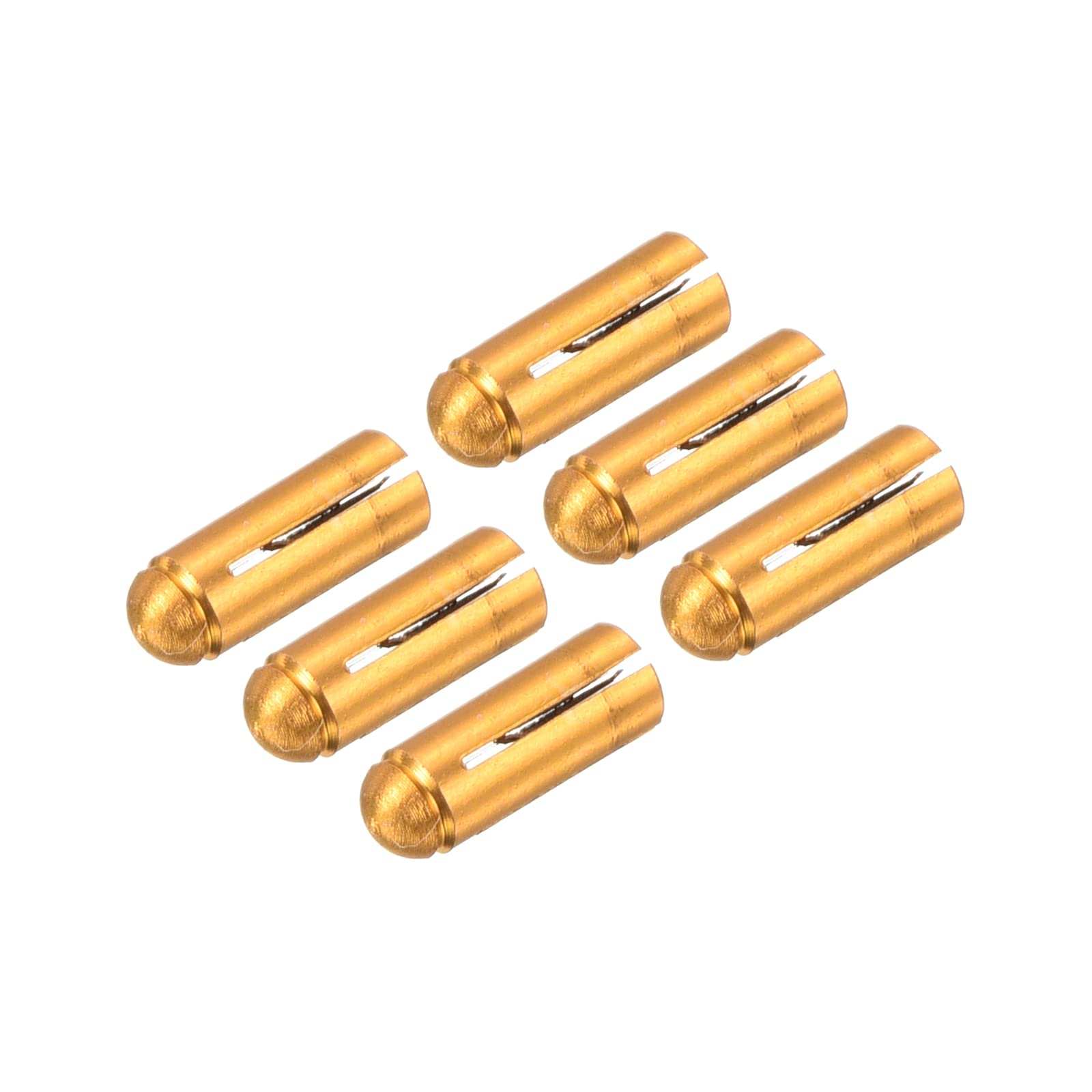 PATIKIL Dart Flight Protectors, Aluminum Alloy Dart Accessories Wing Savers for Steel & Plastic Flights - 6 Pack (Gold Tone)