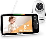 HelloBaby 6-Inch Video Baby Monitor Large Screen No WiFi 2-Way Talk view 1