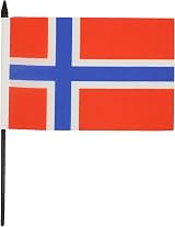 AZ FLAG Norway Table Flag 5x8in - 21x14 cm Poly 100% Polyester view 2