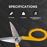 Miller KS-1 Yellow Fiber Optic Kevlar Scissors Utility Cable Cutters 5.5in view 9