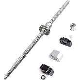CNCYEAH Ball Screw SFU1605 1500mm Diameter 16mm,5mm Pitch Ball Screw Kit with Ballscrew Nut Housing Bracket and End Supports BK/BF12 nut housings Coupler for CNC Machine Parts
