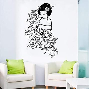 Suuyar Geisha Japonesa Mujer Tatuajes De Pared Nuevo Diseno Geisha
