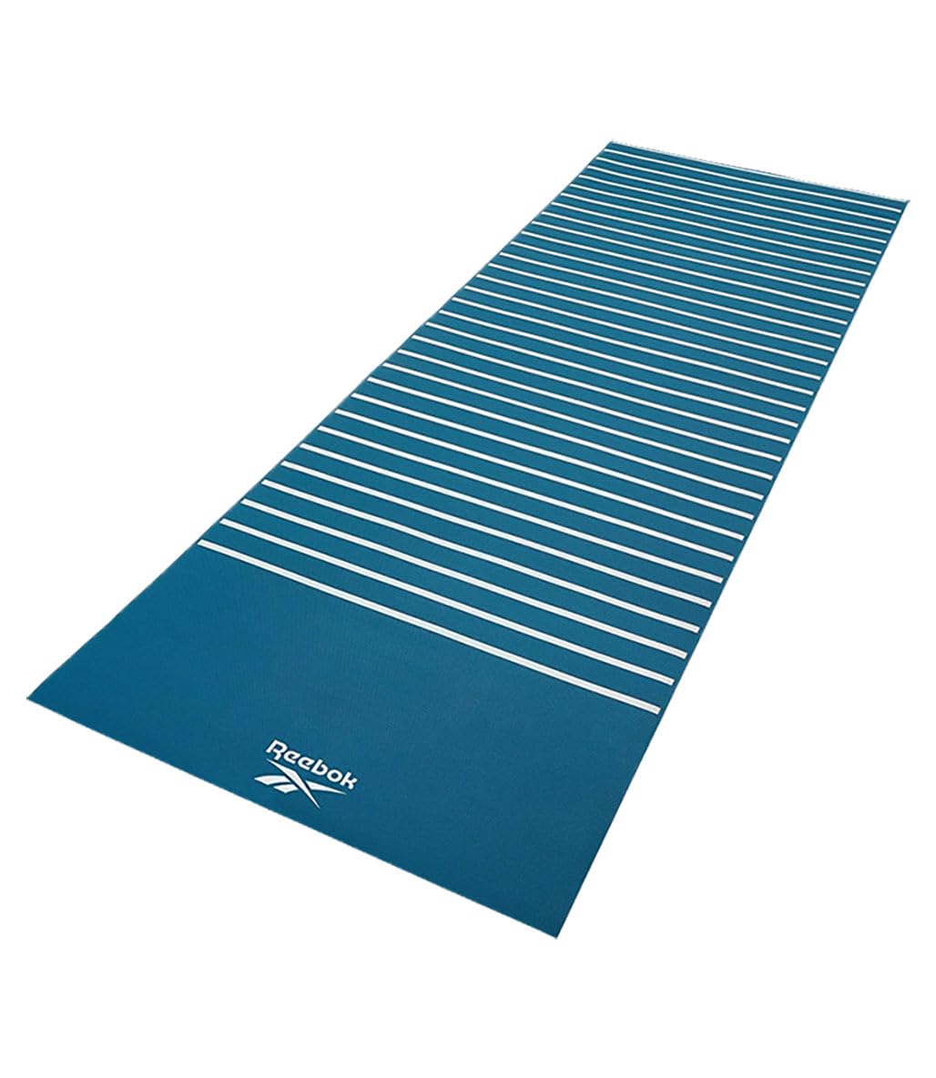 Reebok RAYG-11030GN, Double Sided Yoga Mat, Blue, 173 x 61 x 0.4 cm