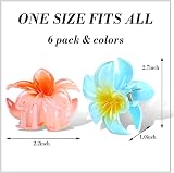 WUBAYI 6 Pcs Flower Hair Clips Nonslip Claw Clips for Medium Thick Hair view 2