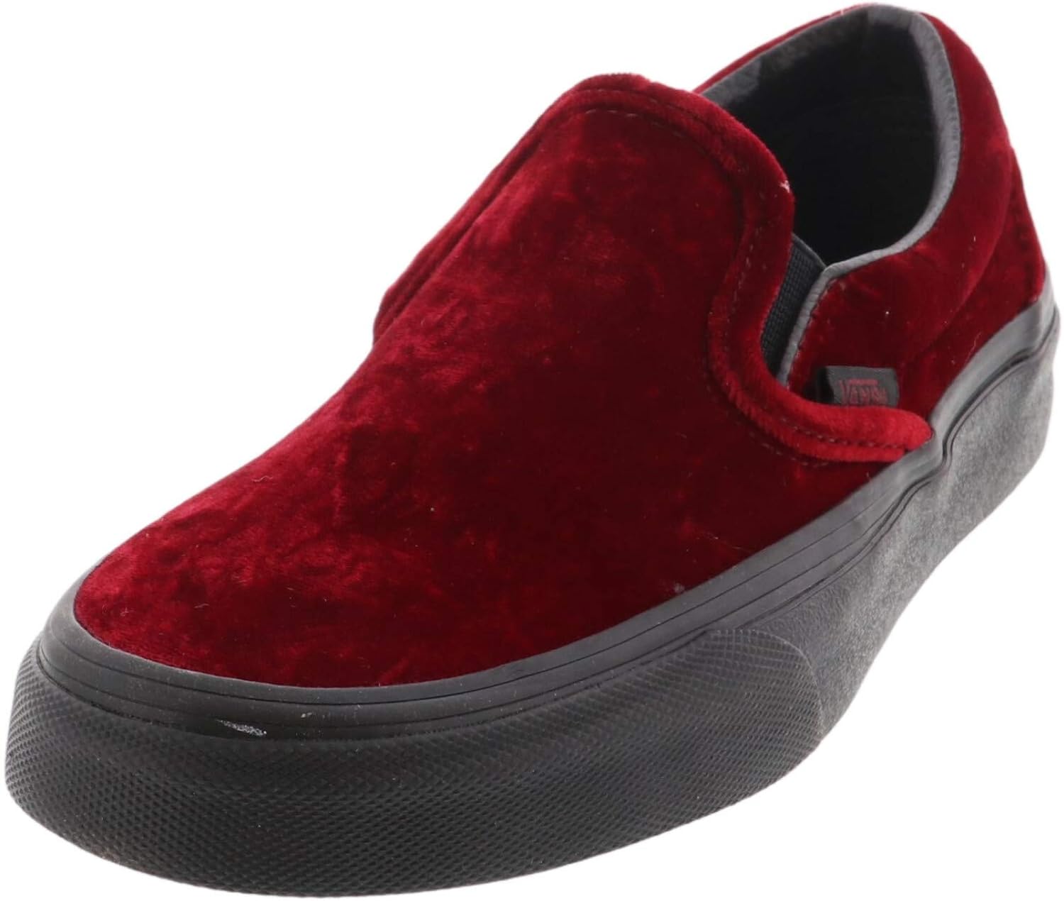red velvet slip on vans