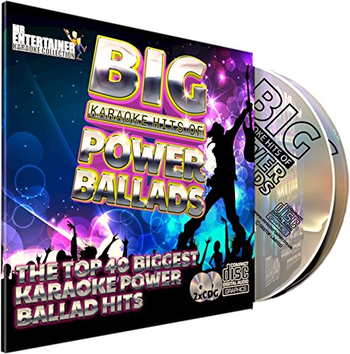 Mr Entertainer Big Karaoke Hits of Power Ballads - Double CD+G (CDG) Pack. 40 Top Songs