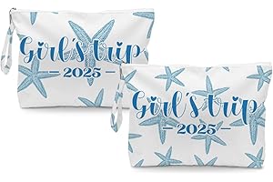 Fokongna 2PCS Girls Trip Gifts Favors Starfish Wet Bag Wet Dry Bag Beach Bag for Swimsuit Toiletry Bag Travel Essentials For Women, Beach Travel Gym Wet Dry Bag for Swimsuit Dirty Diaper Bag