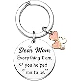 Wrpixe Valentine Gifts for Mom from Daughters Mom Keychain Unique Birthday Gifts for Moms from Son Mother Gift for Women Stepmom Christmas Valentines Presents for Mommy Mothers Day Gift for Mama
