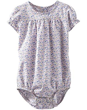 OshKosh Floral Poplin Bodysuit 24M