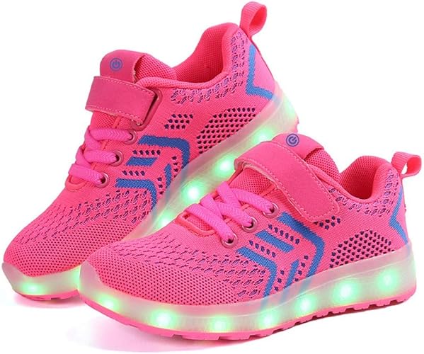 Amazon Yikaifei 運動靴 通学履き 発光モード Led 光る靴 スポーツシューズ 子供靴 キッズ Usb充電式 スポーツ スクール 学校 Yikaifei シューズ バッグ