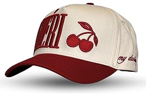 Vintage Fashion Trucker Hat | Men & Women | Trendy Cute Retro Red Caps for Country & Western | Camo Fur Cotton | Snapback