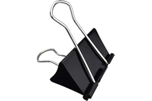 DSTELIN Extra Large Binder Clips 2.4-Inch (12 Pack), Big Paper Clamps for Office Supplies, Black