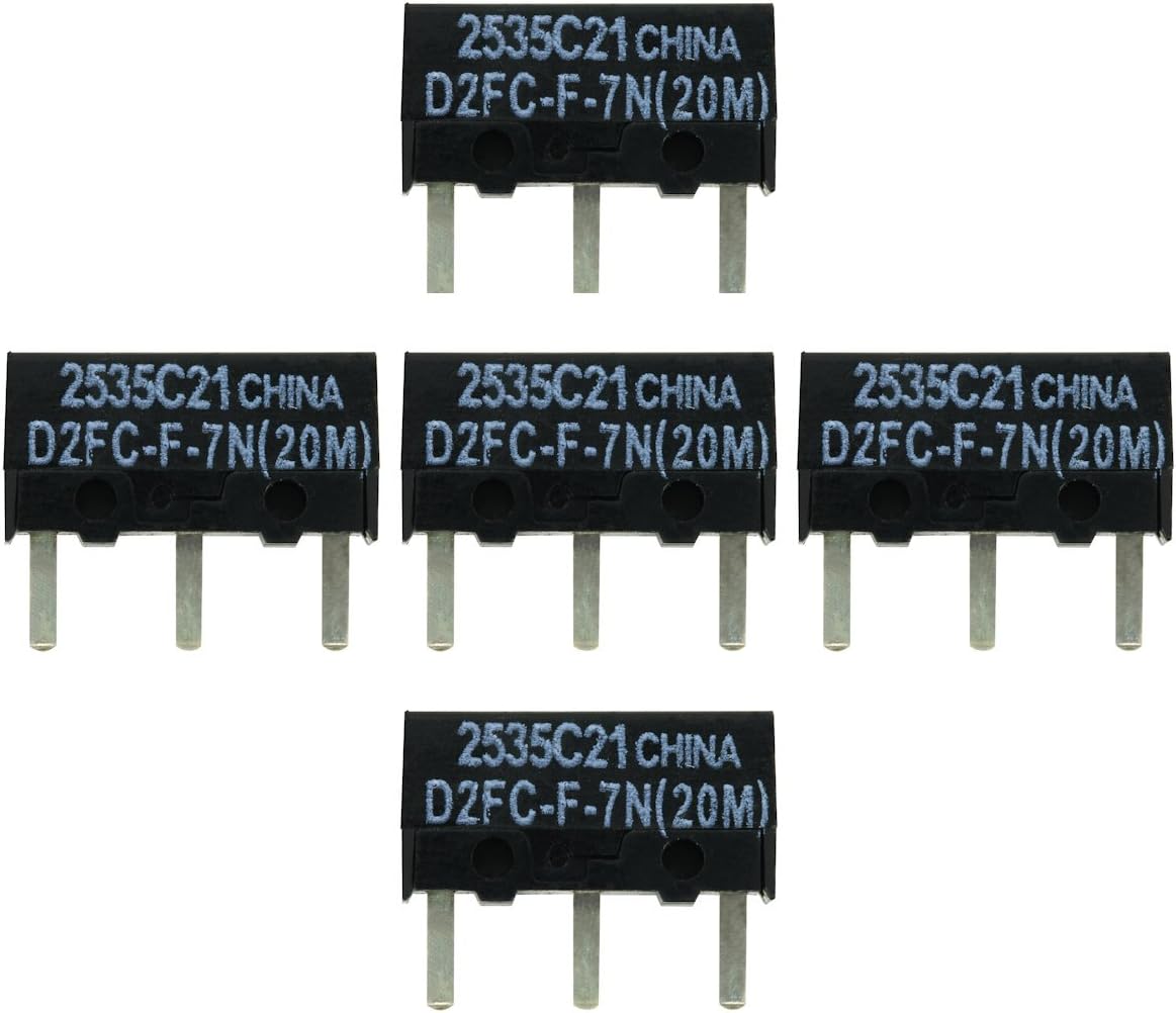 IT-Services Irro 5x D2FC-F-7N(20M) Microswitch Repair Kit suitable for computer mice from Logitech Razer, Roccat