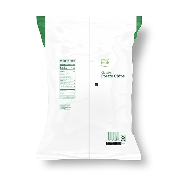 AMAZON FRESH, CLASSIC POTATO CHIPS, 11 OZ (PREVIOUSLY HAPPY BELLY, PACKAGING MAY VARY)