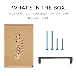 Ravinte 10 Pack 5 inch Hole Centers Matte Black