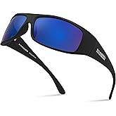 Xagger Sports Polarized Sunglasses for Men Wrap Around TR90 Frame Sun Glasses