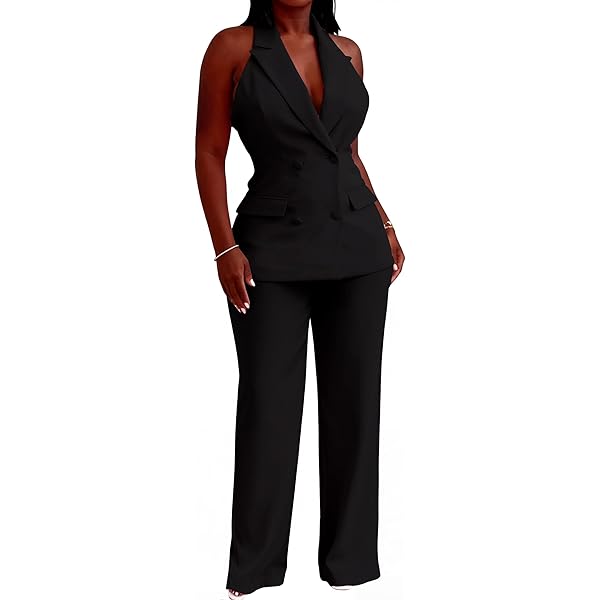Burgundy Women's Elegant Business Two Piece Office Lady Suit Set