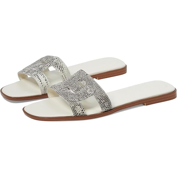 Badgley Mischka Women's Honesty Flat Sandal - Double Band Comfort Sandals With Extra Padding