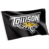 Desert Cactus Towson University TU Flag - 3 x 5 Feet Tigers Banner, Indoor/Outdoor Durable Fabric, 100% Polyester Design (Style 1)