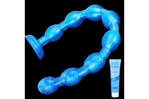 19.3 Inch Long Anal Butt Plug,Anal Toys Adult Sex Toys With 8 beads Silicone Anal Plug Prostate Massager Butt Plug Dildos Sti