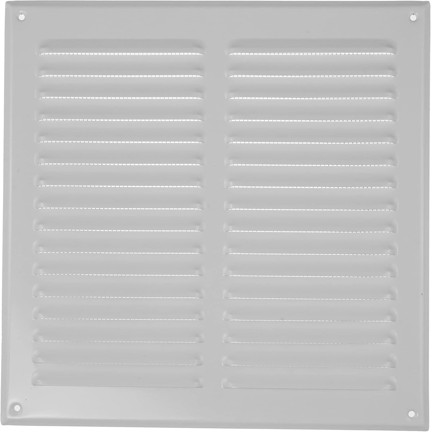 Registers, Grilles & Vents - ECOPRO VENT White Metal 10''x10'' Inch Square Ventilation Grille - Inside/Outside use - (Grille: 10''x10'' / Cover Area: 11.6''x11.6'') - Air Vent Louver - Available 4 Sizes / 2 Types / 1 Color.