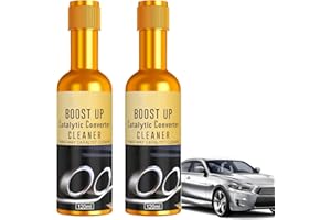 2 Pcs Catalytic Converter Cleaner Auto Parts Engine, Exhaust System Pipe Carbon Removal Cleaner Treatment Additive Oil, Fuel 
