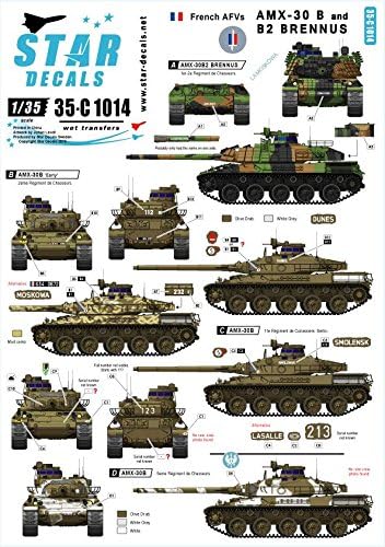 Star Decals 1:35 French AMX-30 B and AMX-30 B2 Brennus #35C1014