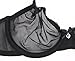 Varsbaby Women See-Through Lace Push Up Transparent Everyday Bra (V279TS, 38D, Black) (Black, 38D)