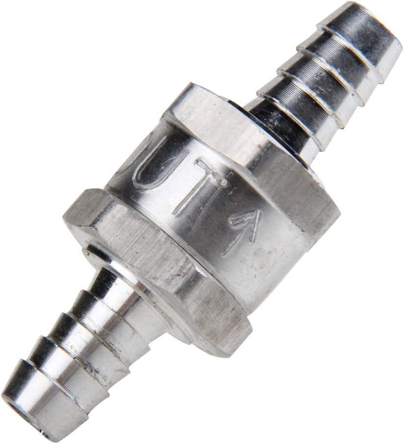 4PCS 6mm 8mm 10mm 12mm Diameter Aluminum Fuel Non Return Check Valve ...