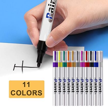 Belukies Peinture Stylos Pour Peinture Rock En Métal Verre