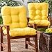 Greendale Home Fashions Outdoor Seat/Back Chair Cushion (set of 2), Sunbeam