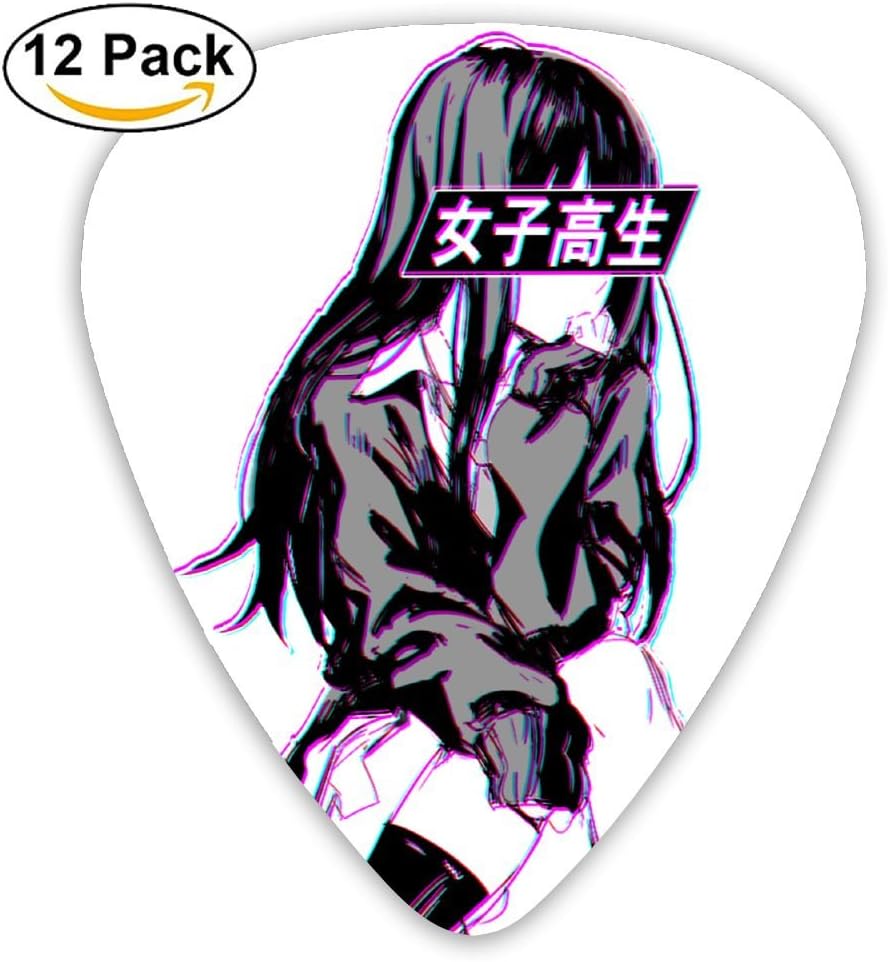 Sad Japanese Anime Aesthetic Guitar Picks For Acoustic Guitar 12 Pack Cuill Plectrums Includes Thin Medium Heavy Gauges Amazon Ca Musical Instruments Stage Studio