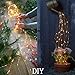 VOOKRY 10 Strands 200 LEDs Solar String Fairy Lights, 8 Modes Twinkle Starry Copper String Lights, Waterproof Outdoor Solar Powered DIY Watering Can Lights for Wedding Party Garden Decor(Warm White)