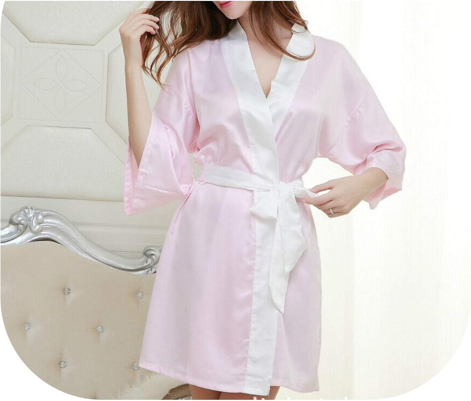 silk night robe