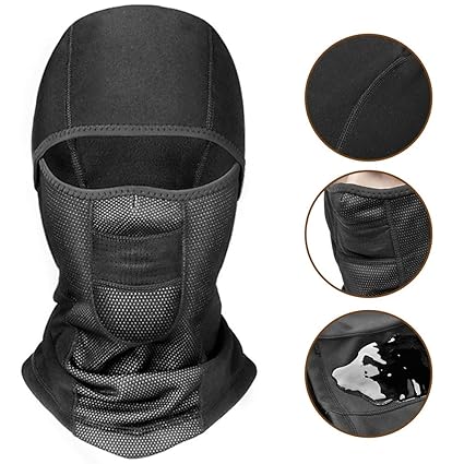 CAPUAY Sturmhaube, Skimaske Gesichtsmaske Sturmmaske Helm Sturmhaube Atmungsaktiv Thermische Winddichte Wasserdichte Sturmhau