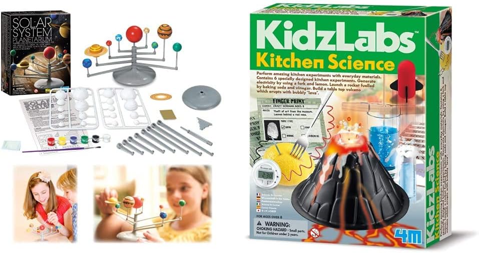 4M Kidz Labs Solar System Model & Kidz Labs Kitchen Science BigaMart