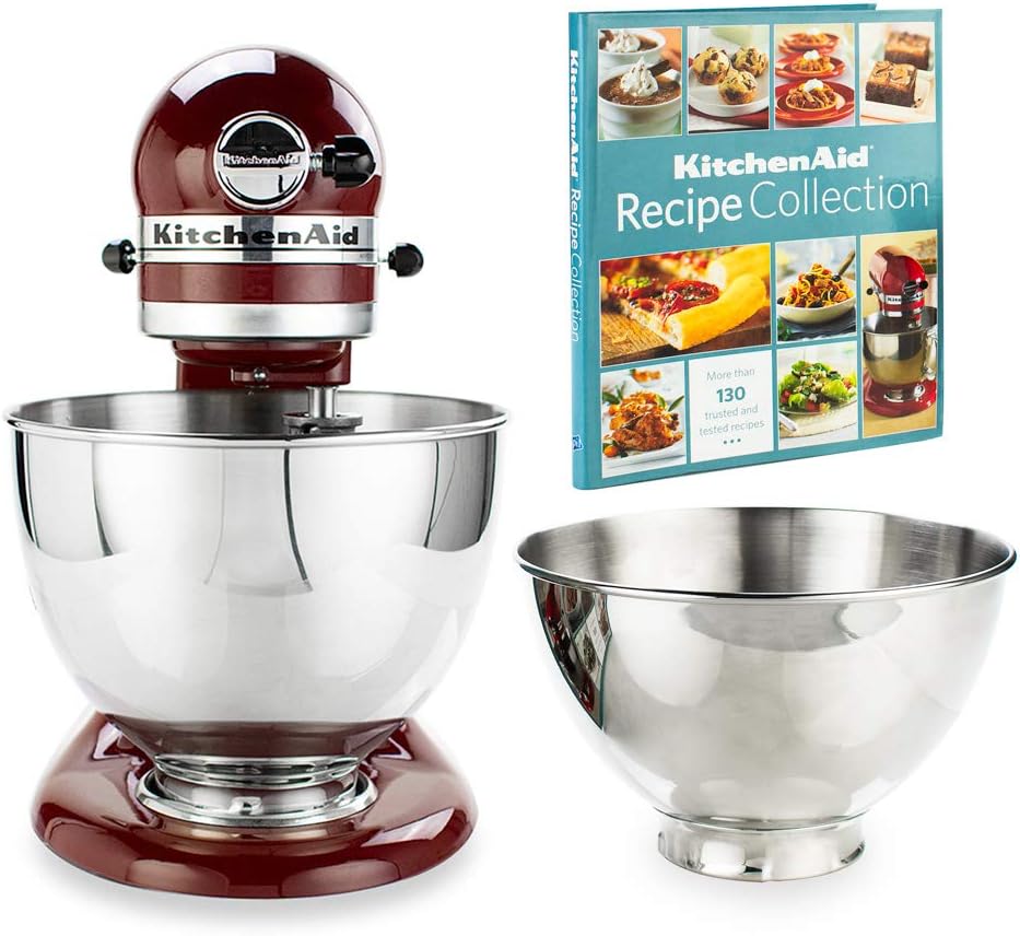 KitchenAid 4.5-Quart Tilt-Head Stand Mixer + 3-Quart Bowl | Gloss Cinnamon