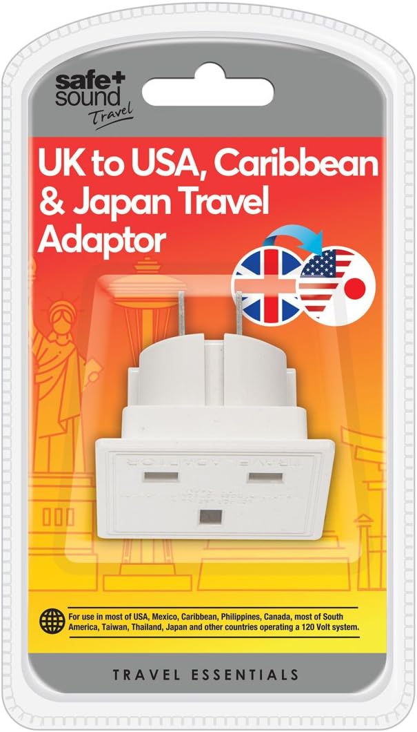 Safe and Sound USA, Caribbean and Japan Travel Adaptor Single Socket