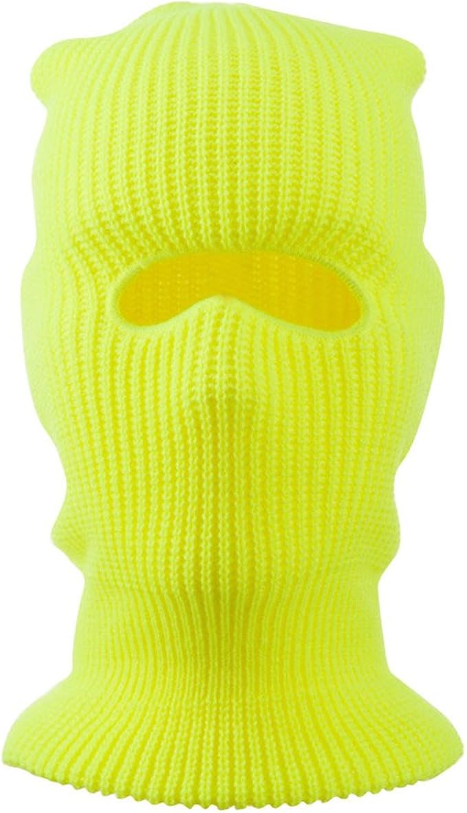 Download Neon Tactical Face Mask Yellow Osfm At Amazon Men S Clothing Store Balaclavas Headwear PSD Mockup Templates