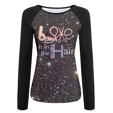 Wofutureshirt Hair Stylists Love Is In The Hair Casual Baseball